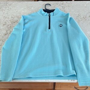 Pins & Aces Aqua Textured Pullover